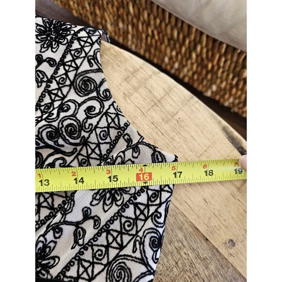 David Meister Vintage Evening Cocktail Dress Women’s Size 10 Lace Trim - Picture 6 of 13